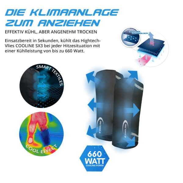 Technical product description of the calf cooler for children from E.COOLINE