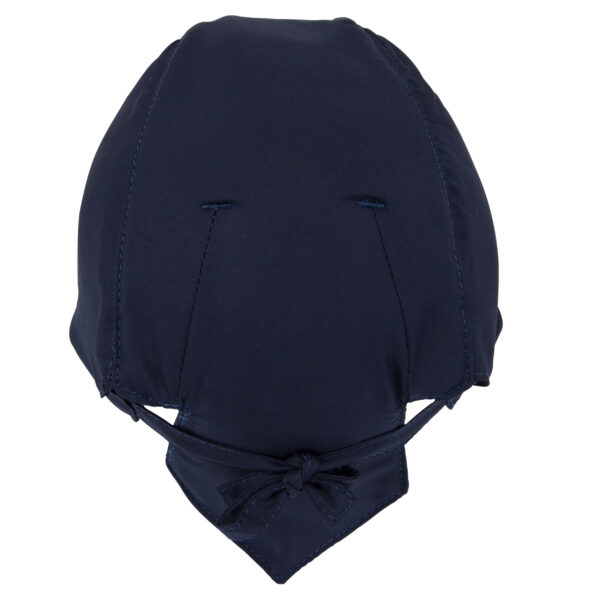 Back view of cooling bandana from E.COOLINE in color blue