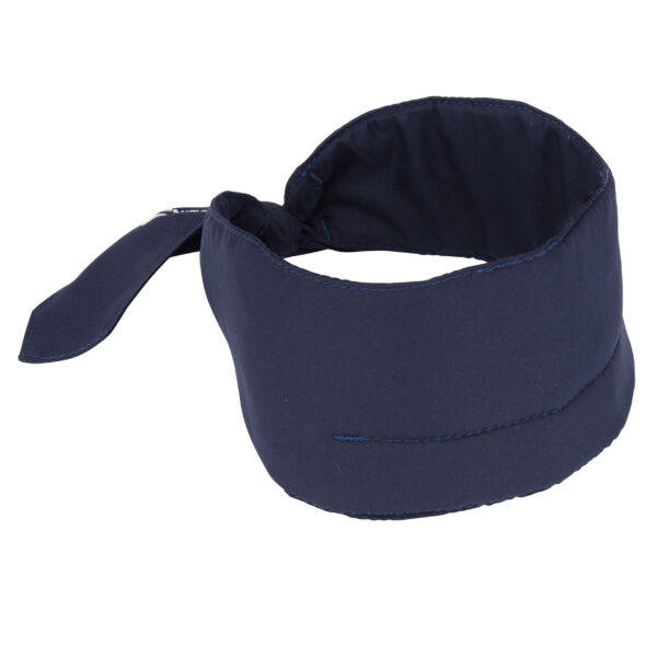 Cooling scarf with logo from E.COOLINE in color blue