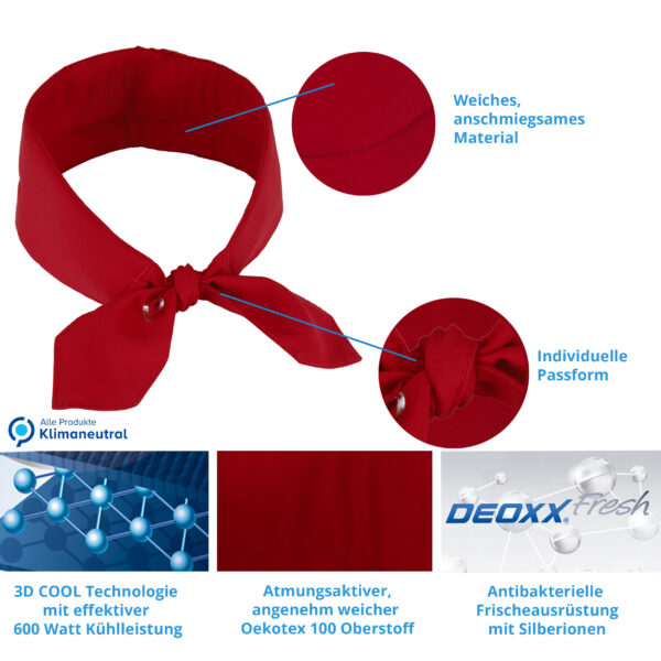 Product features cooling scarf from E.COOLINE