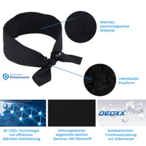 Product features cooling scarf from E.COOLINE