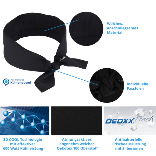 Product features cooling scarf from E.COOLINE
