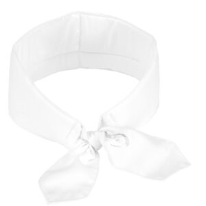 Cooling scarf with logo from E.COOLINE in color white