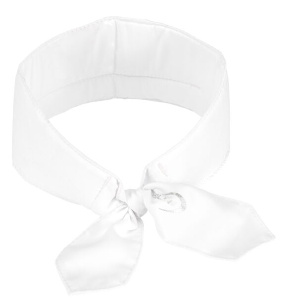 Cooling scarf with logo from E.COOLINE in color white