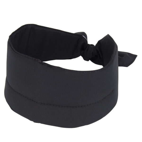 Cooling scarf with logo from E.COOLINE in color black