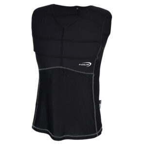 Cooling shirt from E.COOLINE with quilting in color black