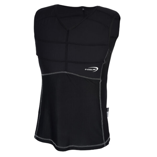 Cooling shirt from E.COOLINE with quilting in color black