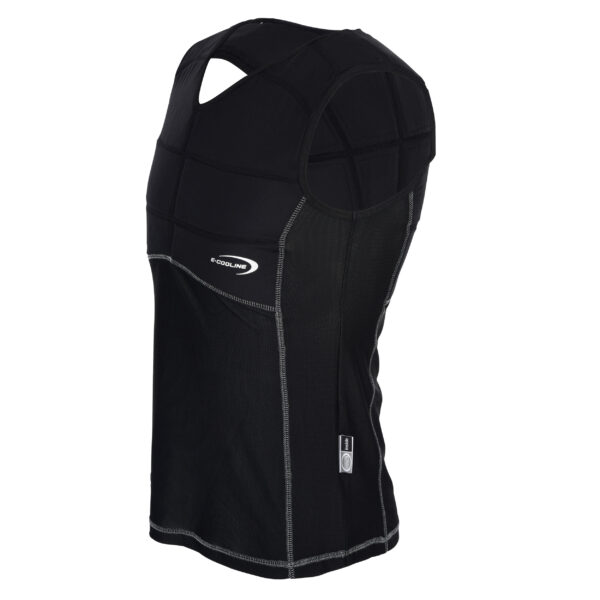 Side view cooling shirt from E.COOLINE in color black