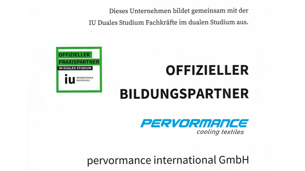 pervormance ist offizieller Bildungspartner