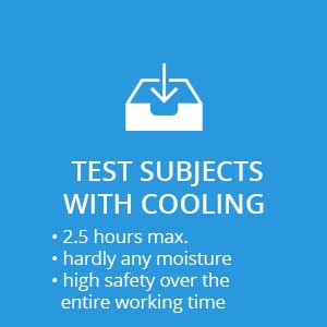 Practical Test in protective suit. Thermal images with and without protective suit with explanation