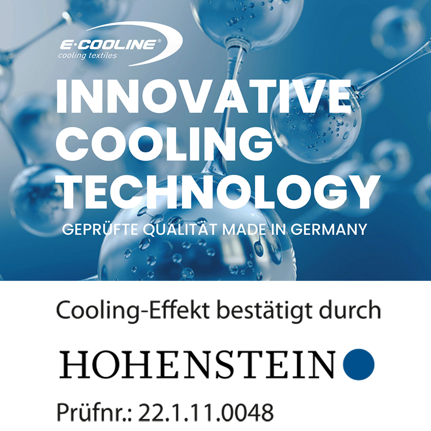 Confirmation of the cooling effect by Hohenstein Institute