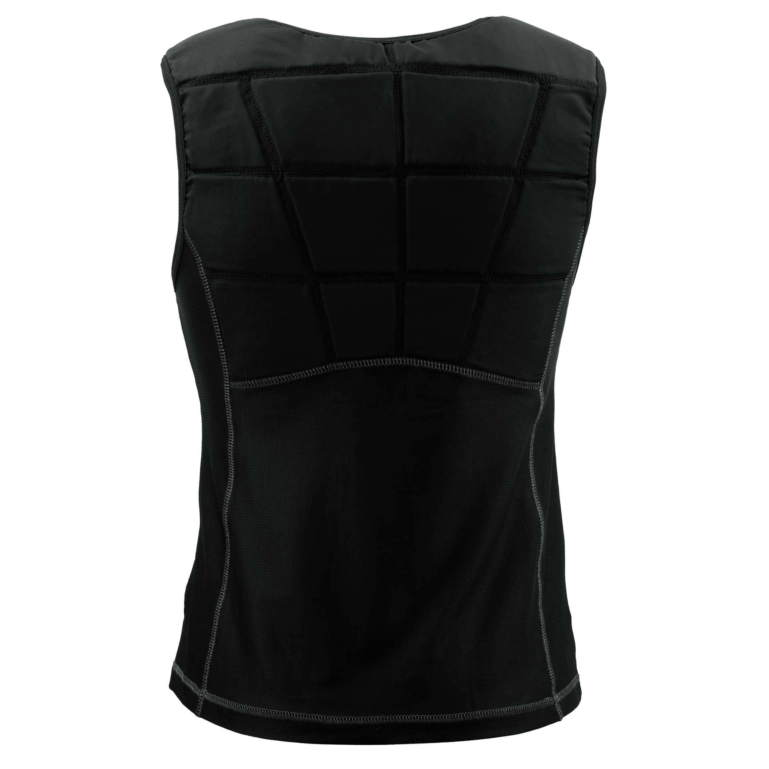 Back view of cooling shirt from E.COOLINE in black