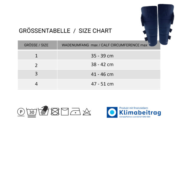 Size chart - E.COOLINE - PowerBoots with Velcro fastener