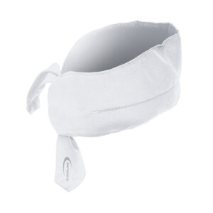 Cooling scarf with logo from E.COOLINE in color white