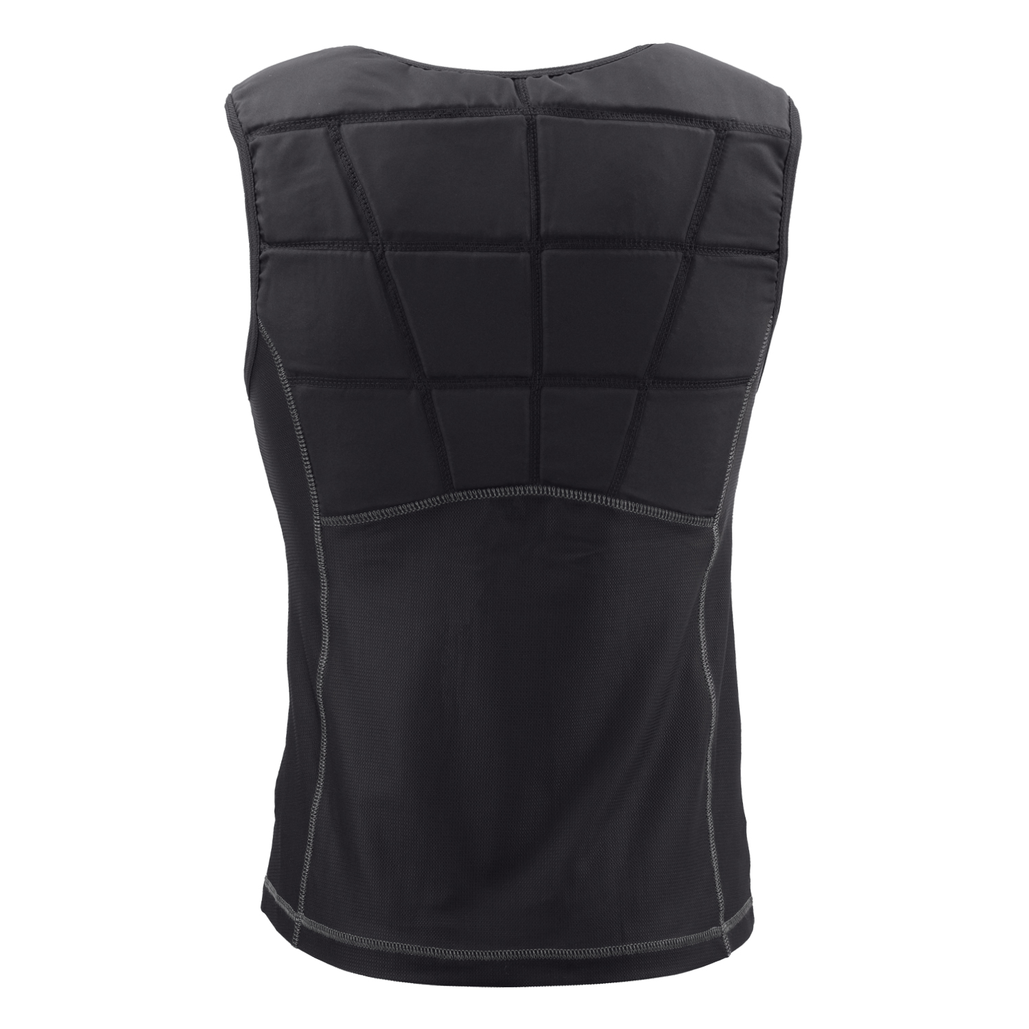 Repower-Cooling-ShirtVest-Ecooline-Repower-CoolingShirtVest-Back-2.jpg Repower Cooling Shirt Vest with Stitching by E.COOLINE in Black – Medical Device – Back View