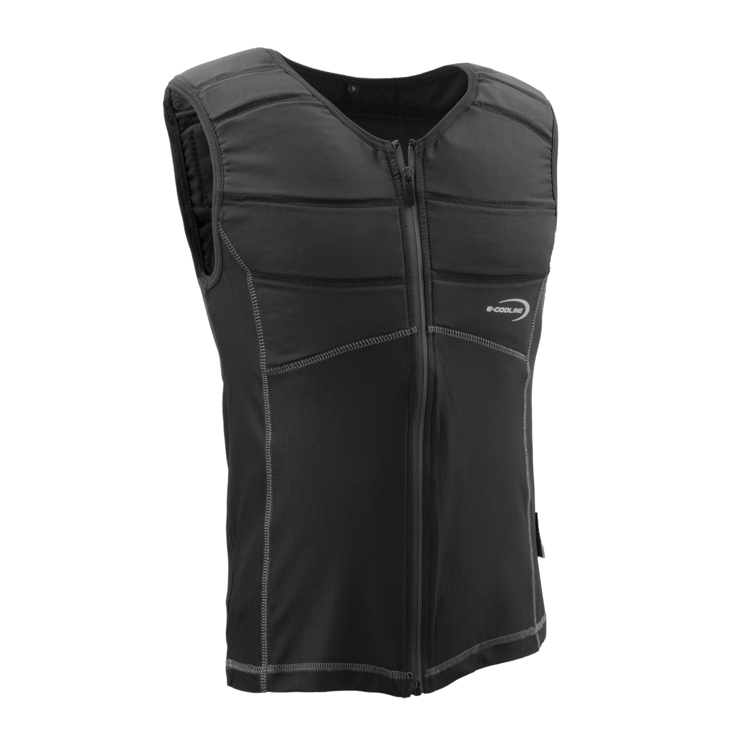 Repower-Cooling-ShirtVest-Ecooline-Repower-CoolingShirtVest-front-2.jpg Repower Cooling Shirt Vest with Stitching by E.COOLINE in Black – Medical Device – Side View